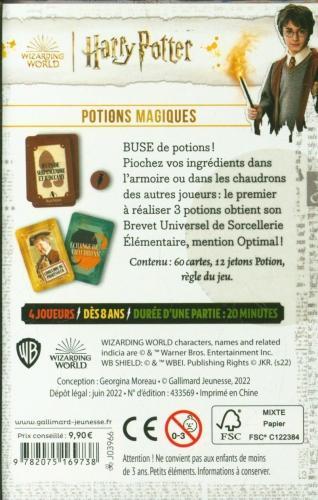 Image du produit Harry Potter : potions magiques : jeu de stratégie (Moreau Georgina, Français)