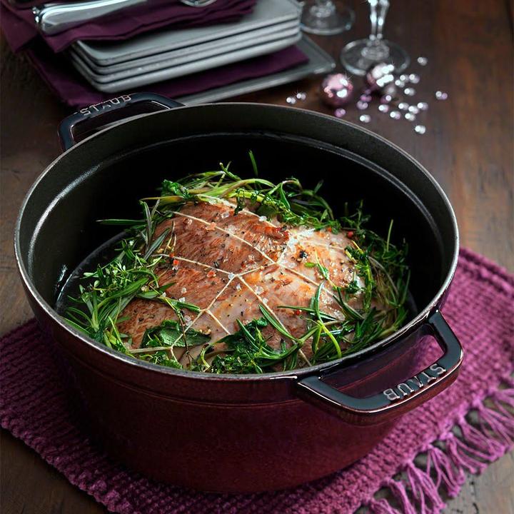 Image du produit Staub Cocotte rouge foncé (Cocotte + faitout, Fonte, 28 x 18.20 cm)