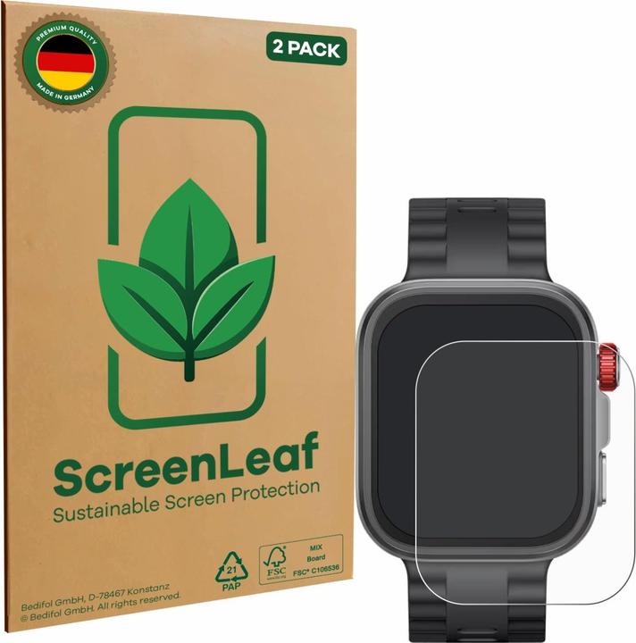 ScreenLeaf Schutzfolie nachhaltiger Displayschutz Display Schutz Folie Klar Transparent