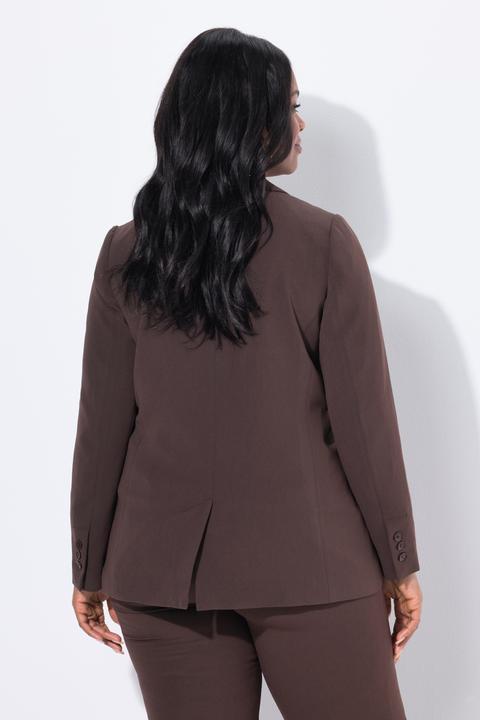 Produktbild Ulla Popken Blazer, Acetat, Reverskragen, Knopfverschluss (52)