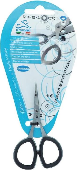 Actual product image Premax Embroidery scissors Ring Lock 90mm (9 cm)
