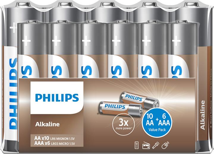 Actual product image Philips Battery Set 16szt. (24 pcs., AA, AAA)