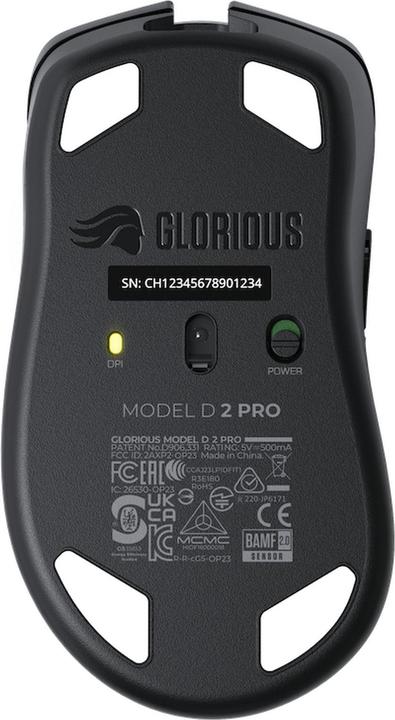 Actual product image Glorious PC Gaming Race Glorious Model D 2 PRO Wireless, 1K Polling - Black (Wireless)