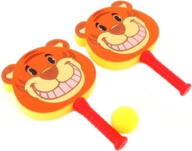 Actual product image Adar Ein Satz Schaumstoffschläger in einem Netz – Tiger