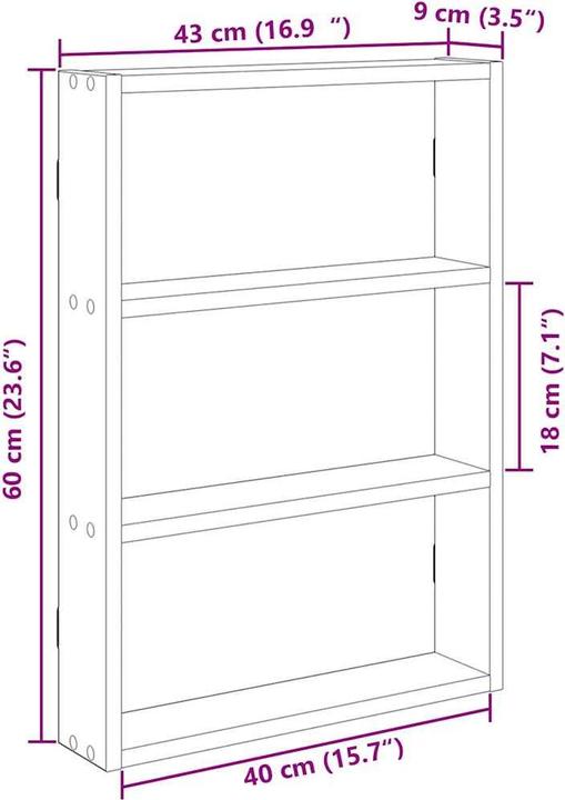 Image du produit vidaXL Étagère murale