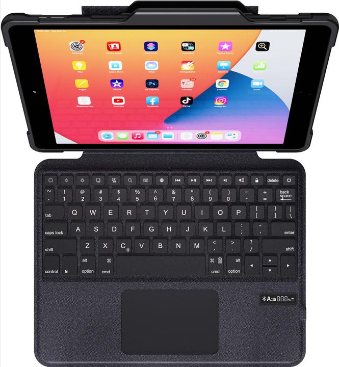 Actual product image Deqster Rugged Keyboard Folio (DE, iPad 2021 (9th Gen), iPad 2019 (7th gene), iPad 2020 (8. Gen))