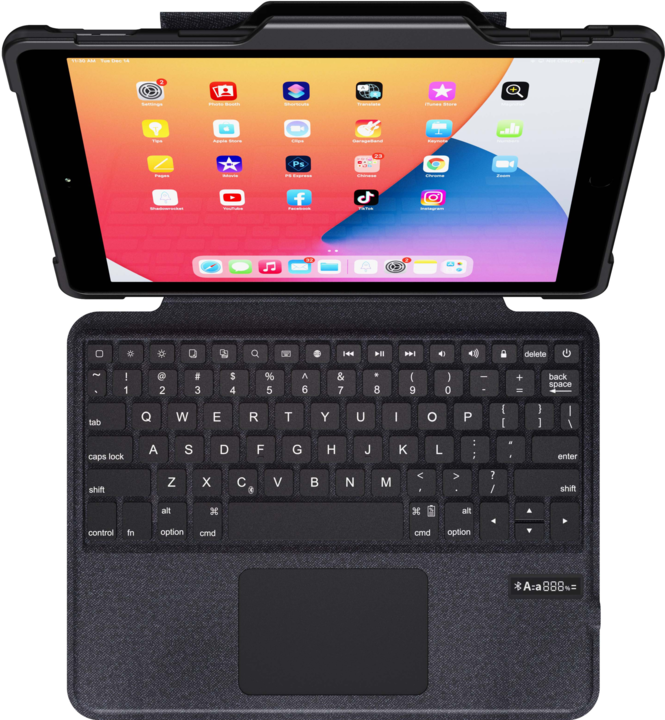 Actual product image Deqster Rugged Keyboard Folio (DE, iPad 2021 (9th Gen), iPad 2019 (7th gene), iPad 2020 (8. Gen))
