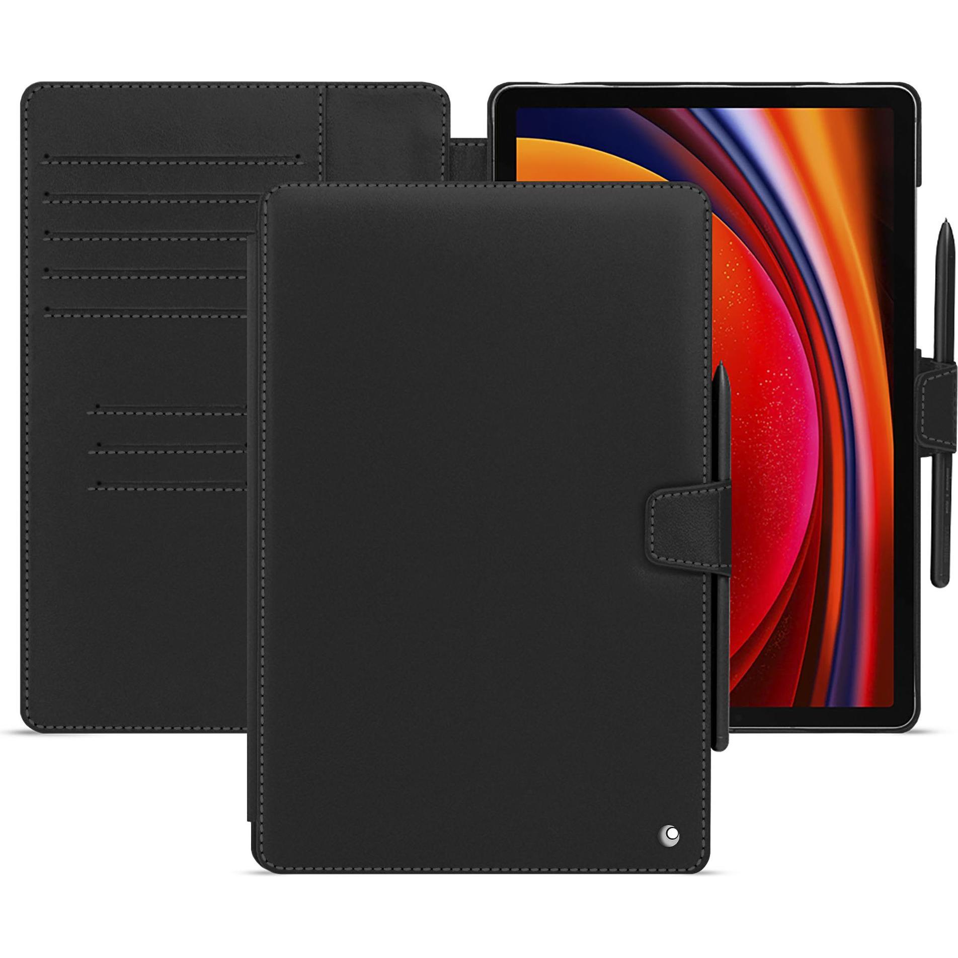 Noreve Lederschutzhülle Samsung Galaxy Tab S9 (Galaxy Tab S9), Tablet Hülle, Schwarz