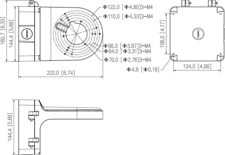 Image du produit Dahua Support de montage mural DH-PFB206W (Kit de montage)