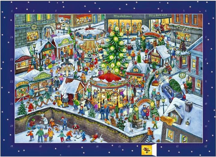 Wimmeliger Weihnachtsmarkt