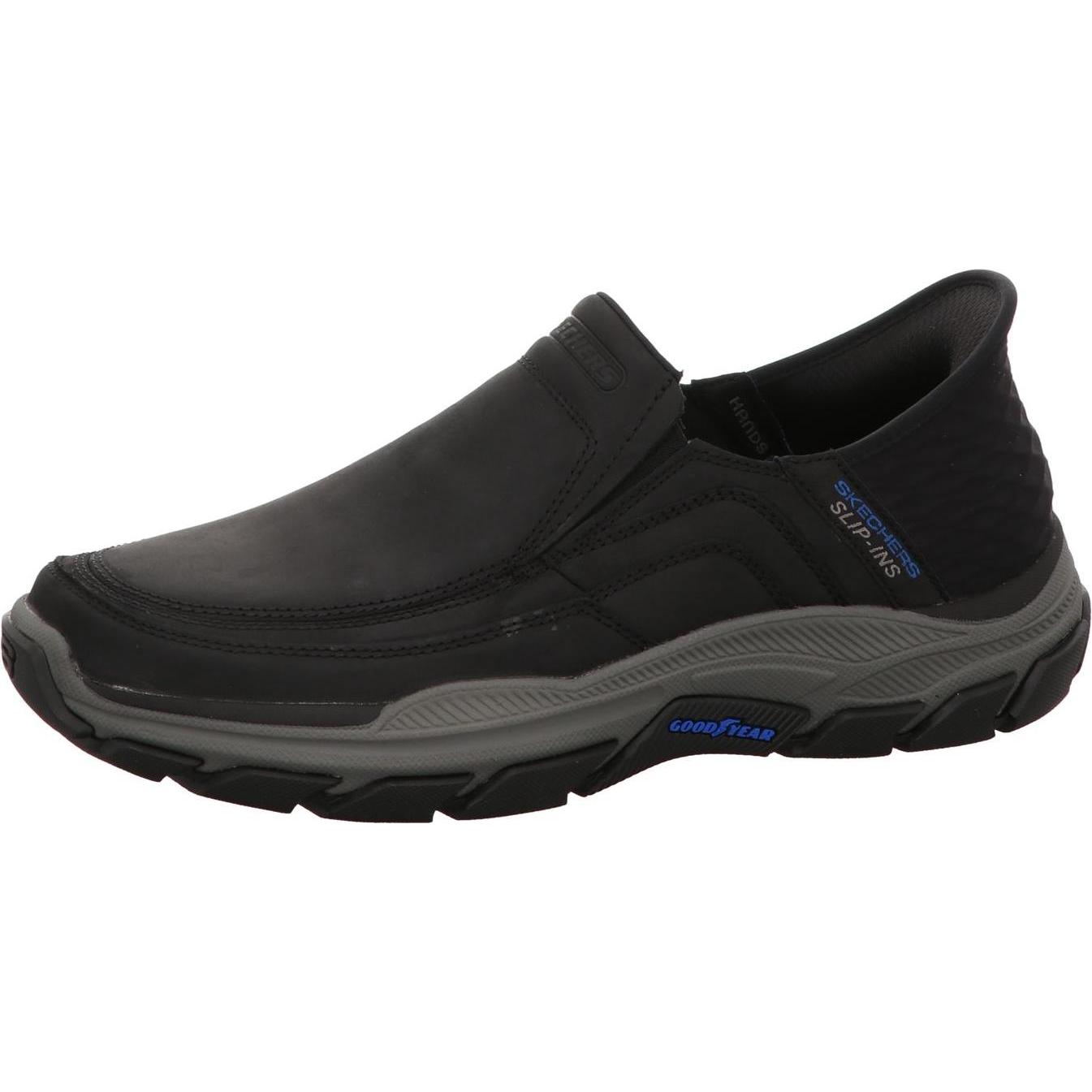 Skechers, Herren, Halbschuhe, Slipper SLIP INS RF RESPEKCTED ELGIN, Schwarz, (47.5)