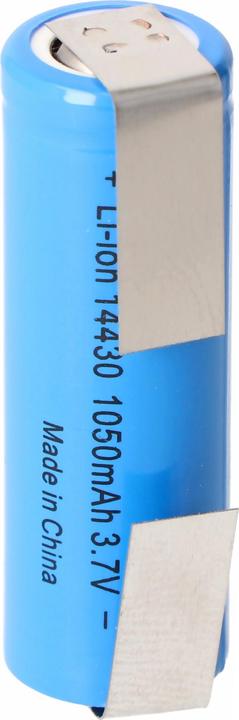 Image du produit AccuCell Batterie 14430 avec cosses à souder en forme de U sans électronique de protection (1 pcs, 1050 mAh, Batterie)