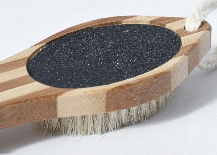 Image du produit spirella Brosse 4-En-1 Pour Les Pieds En Bambou Beige - Brosse Corps