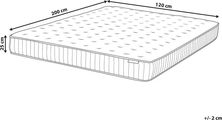 Produktbild Beliani Pleasant (Federkern, 120 x 200 cm)