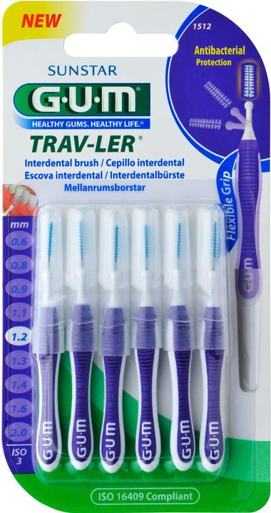GUM Interdental brushes Trav-Ler 1.2 mm purple 6 pieces (6 x)