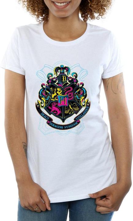 Actual product image Womens/Ladies Hogwarts Crest Cotton T-Shirt (XL)