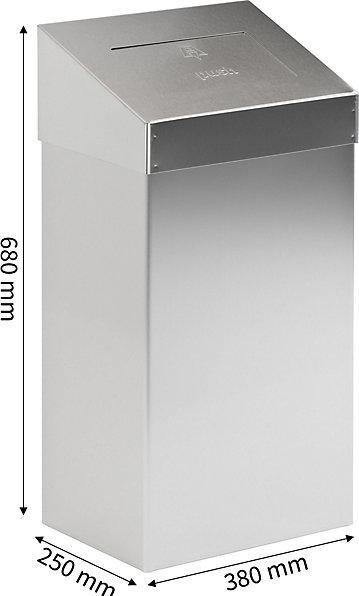 Productafbeelding kaiserkraft Afvalbak met klapdeksel (50 l)