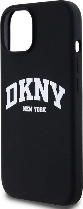 Actual product image DKNY Liquid Silicone Arch Logo MagSafe Case for iPhone 13 Black (Apple iPhone 13)
