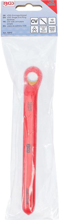 Immagine prodotto BGS Chiave ad anello semplice per elettricisti gomito stretto 12 mm (12 mm)
