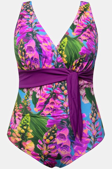Actual product image Ulla Popken Bluebonnet Adjustable Back Swimsuit (60)
