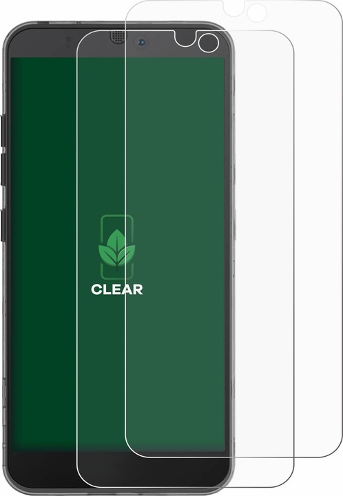 Actual product image ScreenLeaf Protective film sustainable screen protector screen protector film clear transparent (2 Piece, Fairphone 3)