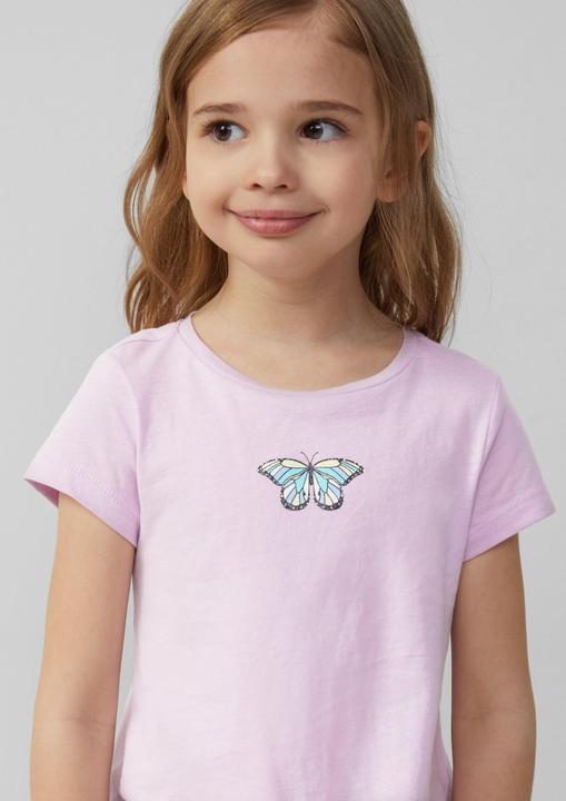 Produktbild S.Oliver T-Shirt Ausgestelltes T-Shirt mit Printdetail (104, 110)