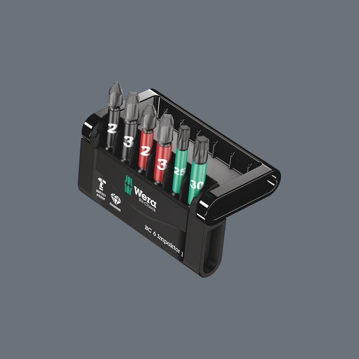Produktbild Wera Bit-Check 6 Impaktor 1 SB (Kreuz Phillips PH, Kreuz Pozidriv PZ)