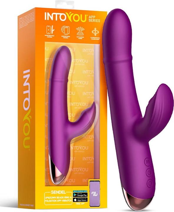 Produktbild IntoYou Sendel – Rabbit-Vibrator – Vibrator mit Perlenring und App – Lila