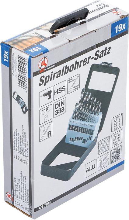 Actual product image BGS HSS Drill Set 1 - 10 mm 19 pcs.