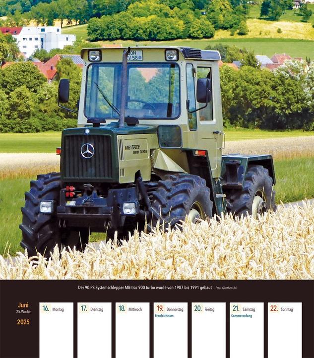 Produktbild Unimog & MB-trac 2025 Wochenkalender
