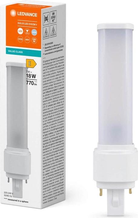 Immagine prodotto Ledvance Lampada compatta a LED (G24d-2, 7 W, 770 lm, 1 x, E)