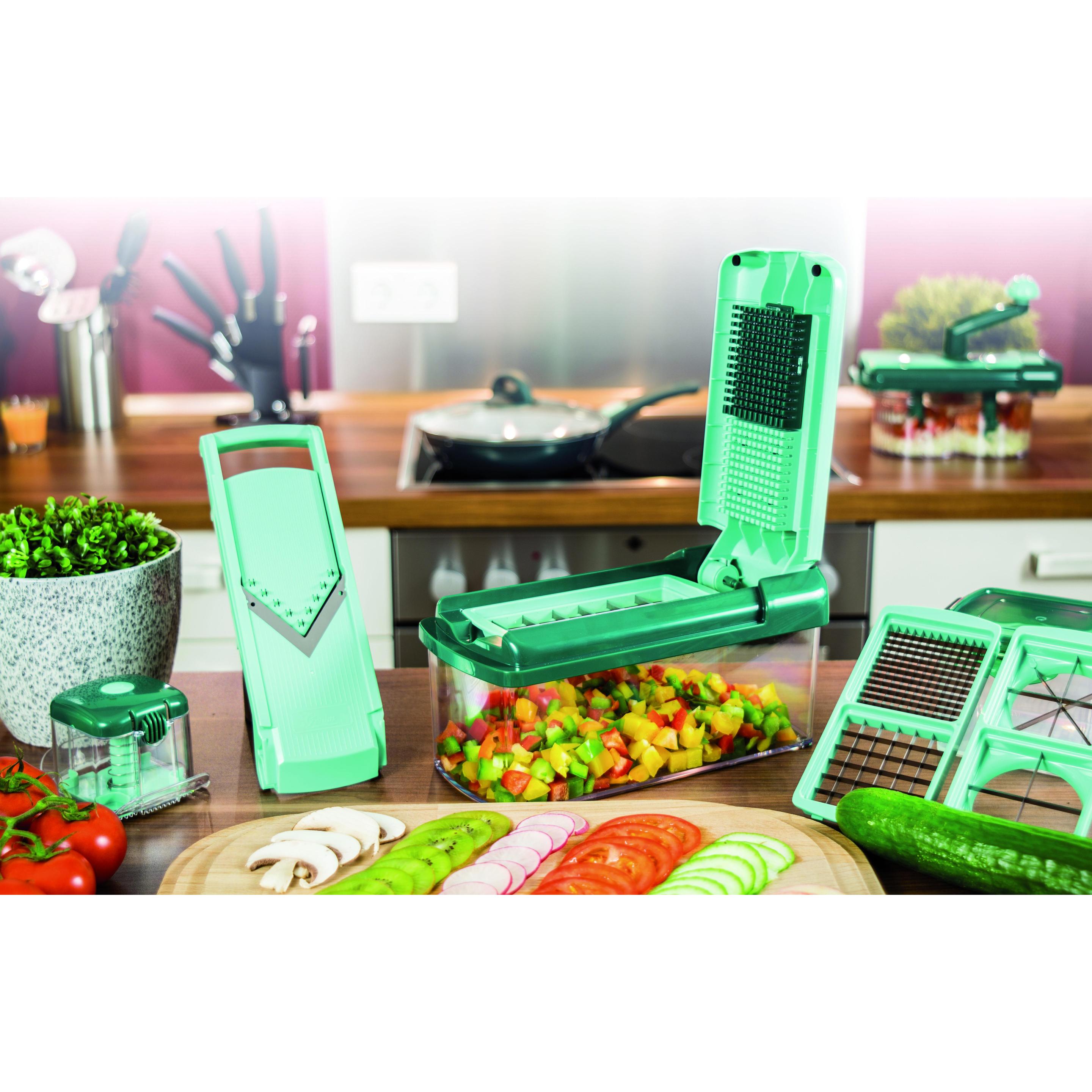 Thumbnail - Genius Nicer Dicer Fusion & Slicer & Julietti 16tlg., Küchenreibe, Grün