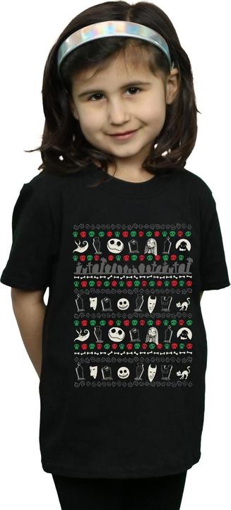 Produktbild Disney Nightmare Before Christmas Festive Icons TShirt Mädchen (116)
