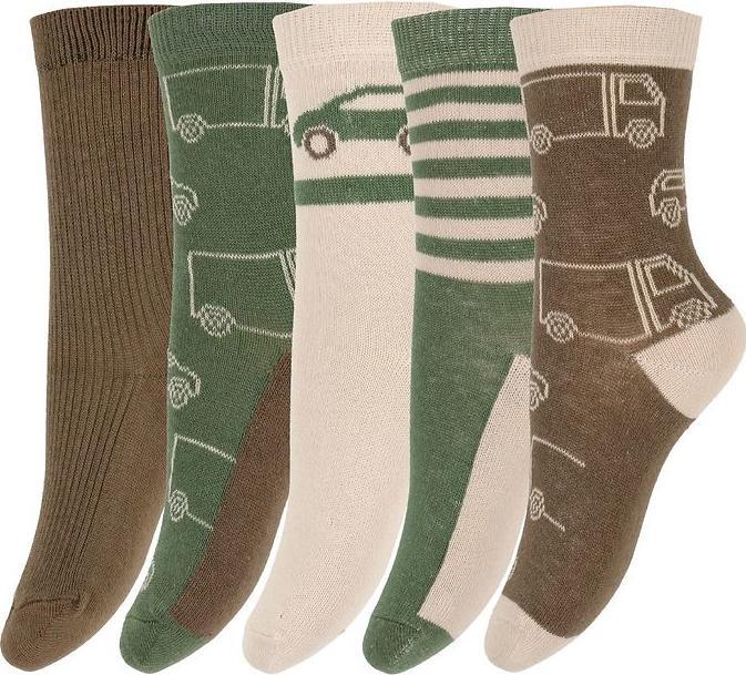 Immagine prodotto Minymo Calzini stampati Set di 5 calzini marrone cacao Gr. 31-34 (Confezione da 5 pezzi, 31 - 34)