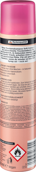 Produktbild dm Balea Soft Cotton (200 ml, Trockenshampoo)