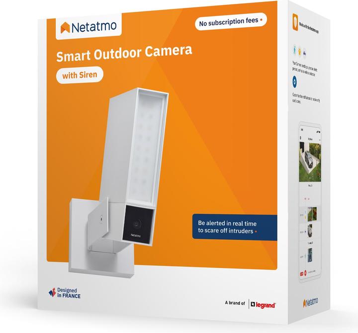 Actual product image Netatmo Intelligent Siren Outdoor Surveillance Camera (1920 x 1080 Pixels)