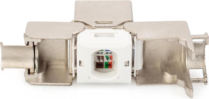 Productafbeelding Digitus CAT 6A Keystone Jack, afgeschermd, 8 stuks. aansluiting zonder gereedschap (Keystone module)