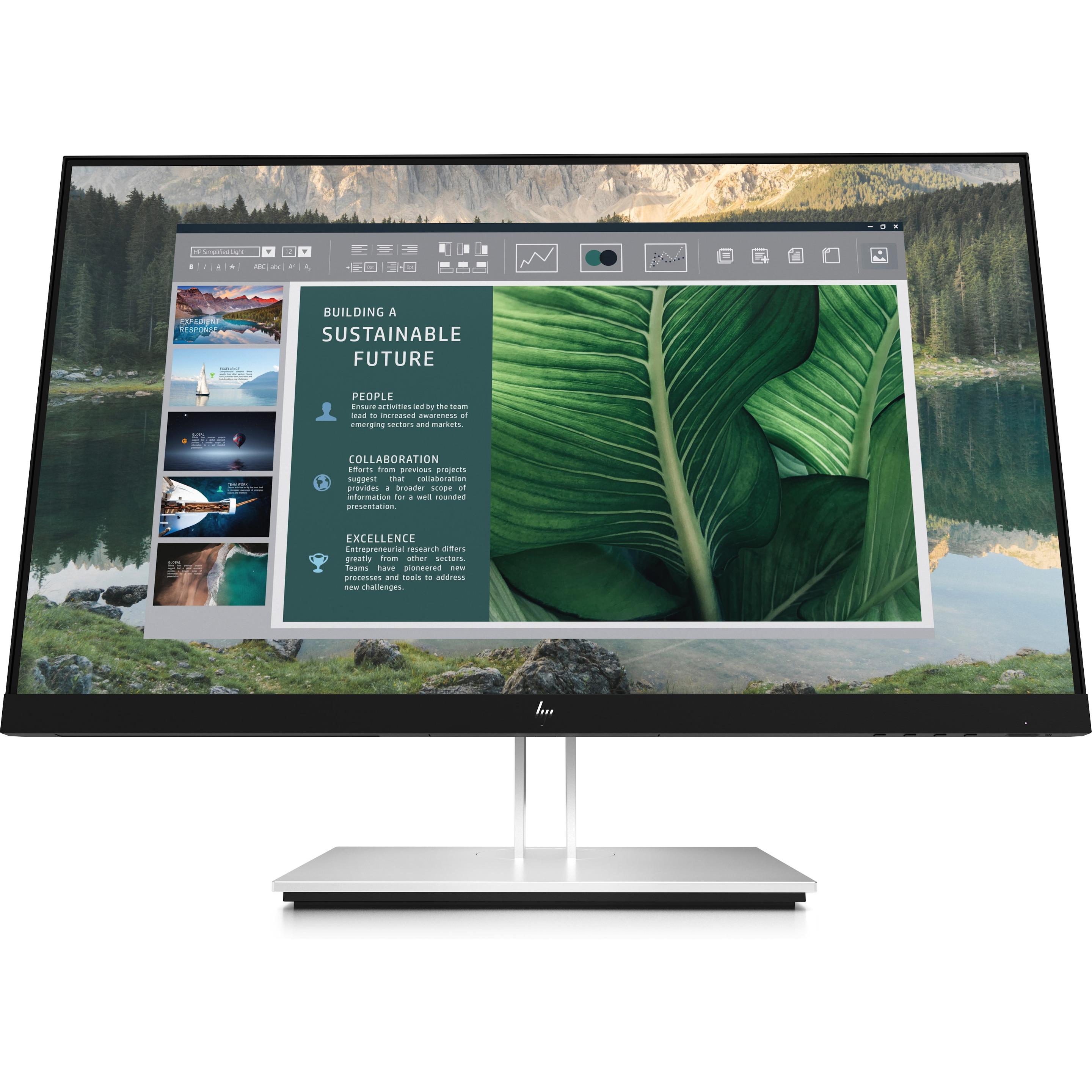 HP E24u G4 (1920 x 1080 Pixel, 23.80"), Monitor, Schwarz