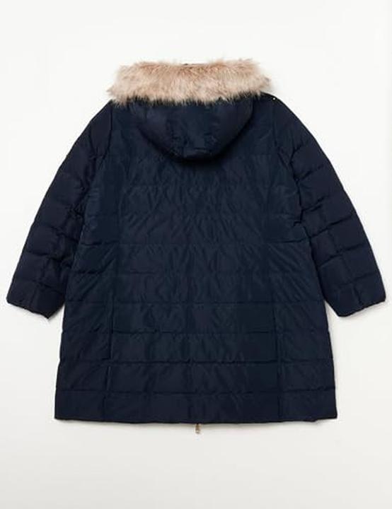 Actual product image Tommy Hilfiger Dames CRV Tyra Heritage Jas Met Fur Puffer Coat (46)