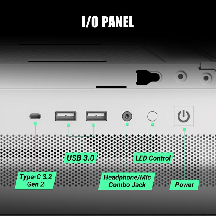 Actual product image Antec Geh CX500M ARGB Midi Tower black retail (ITX, mATX)