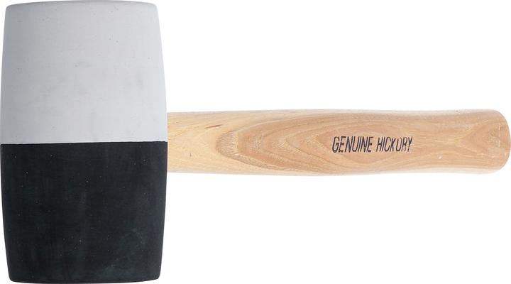 Produktbild BGS Gummihammer | Hickory-Stiel | schwarz-weisser Kopf | Ø 63 mm | 840 g (840 g)