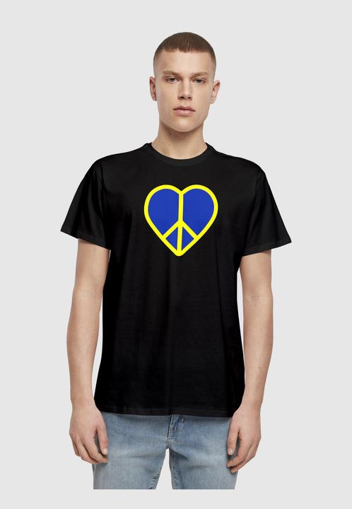 Produktbild Merchcode Peace - Heart Peace Basic T-Shirt - 161531 (M)
