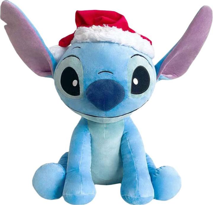 Actual product image Disney Stitch Plüschtier Plüsch mit Weihnachtsmannmütze, 50 cm (50 cm)