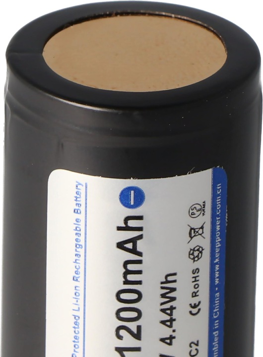 Actual product image Keeppower 18350 (1 pcs., 18350, 1200 mAh)