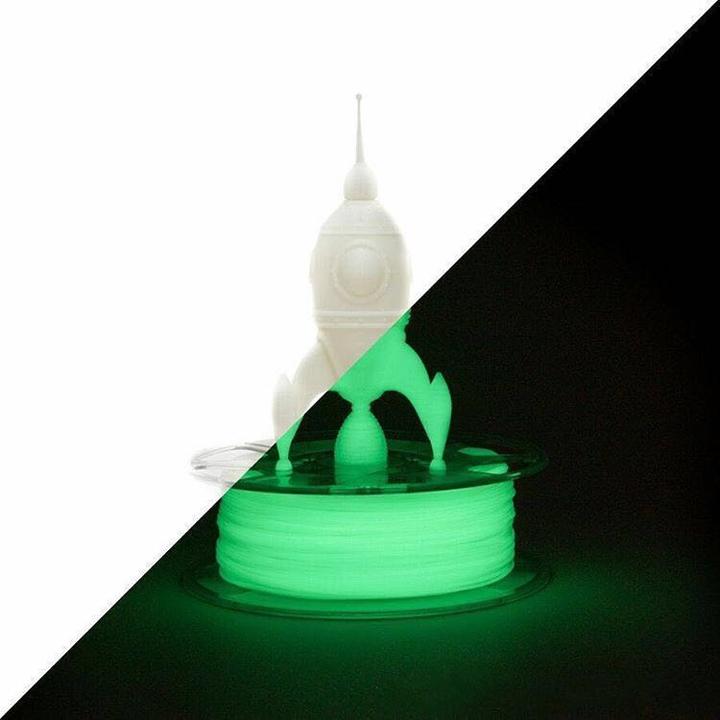 Produktbild eSUN PLA Glow Leuchtendes Grün Filament 1.75mm 1Kg (PLA, 1.75 mm, 1000 g, Grün)