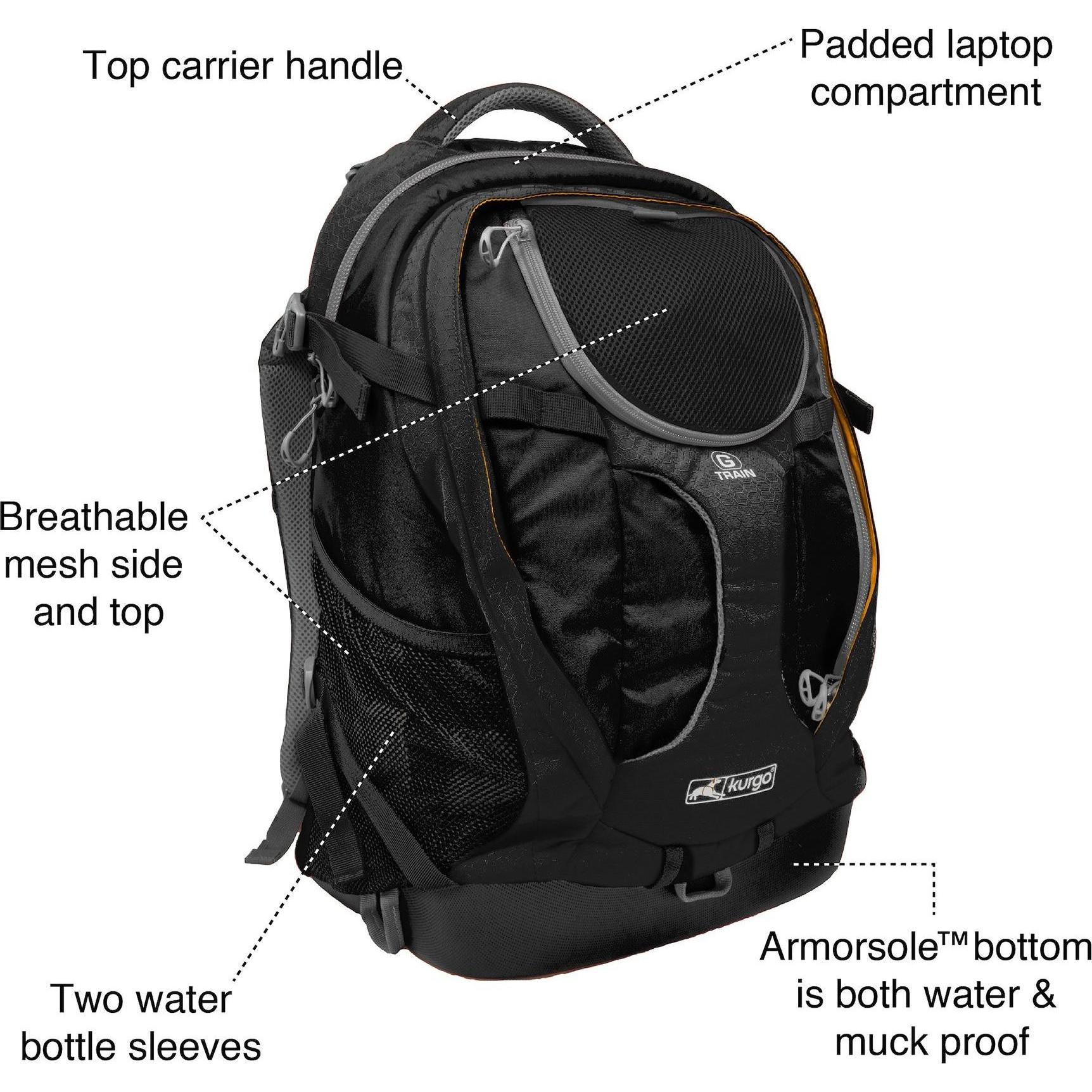 Kurgo Sac à dos pour chien G-Train K9 Noir