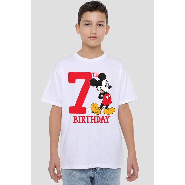 Immagine prodotto Disney Maglietta 7° Compleanno Topolino Bambini (128)