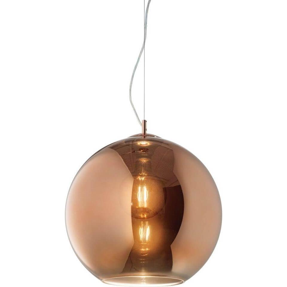 Ideal lux, Pendelleuchte, NEMO Pendelleuchte E27 ⌀300mm dimmbar Kupfer 111902 (E27)