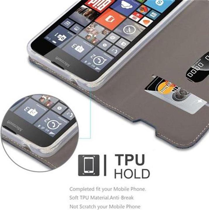 Actual product image Cadorabo Book Jeans Optics Cover (Microsoft Lumia 640)