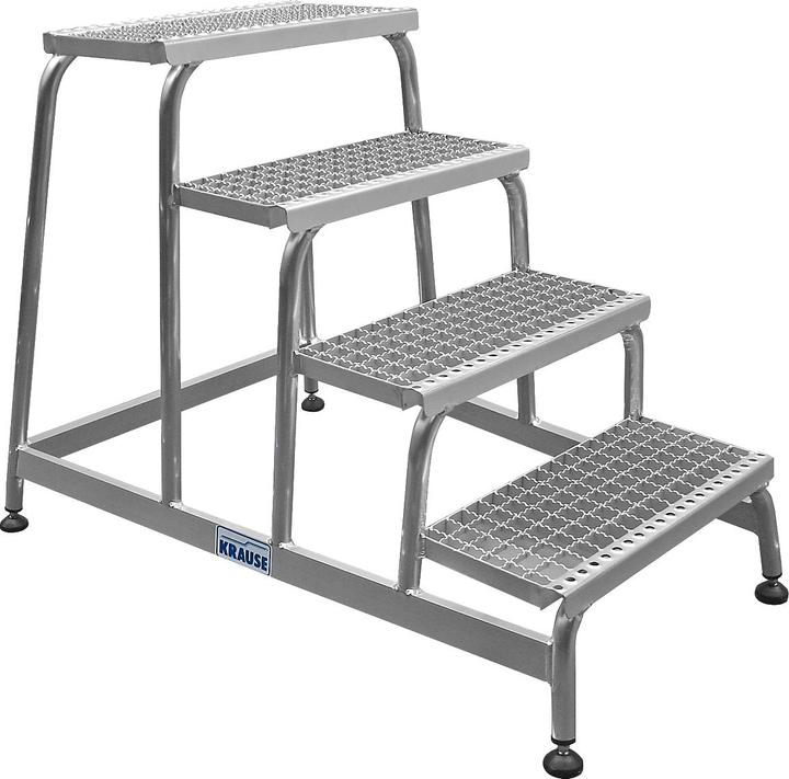 Produktbild Krause Montagetritt, mit Alu-Gitterroststufen (Gerüst, 114 cm)
